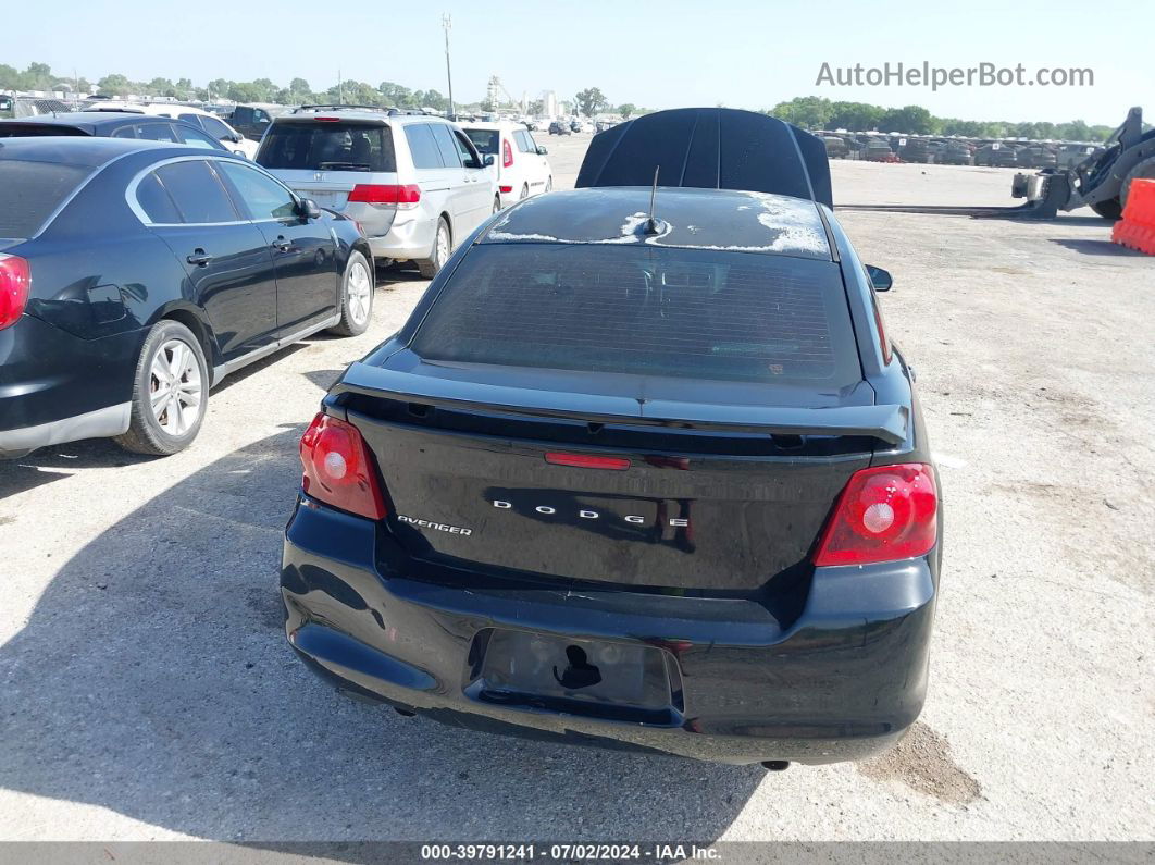 2014 Dodge Avenger Se Black vin: 1C3CDZAGXEN139875