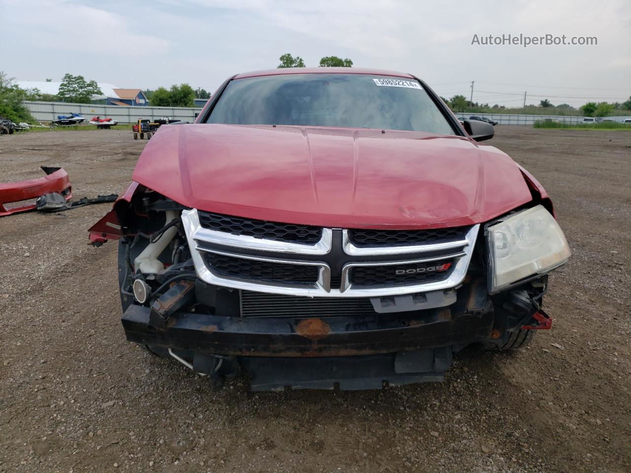 2014 Dodge Avenger Se Red vin: 1C3CDZAGXEN147426