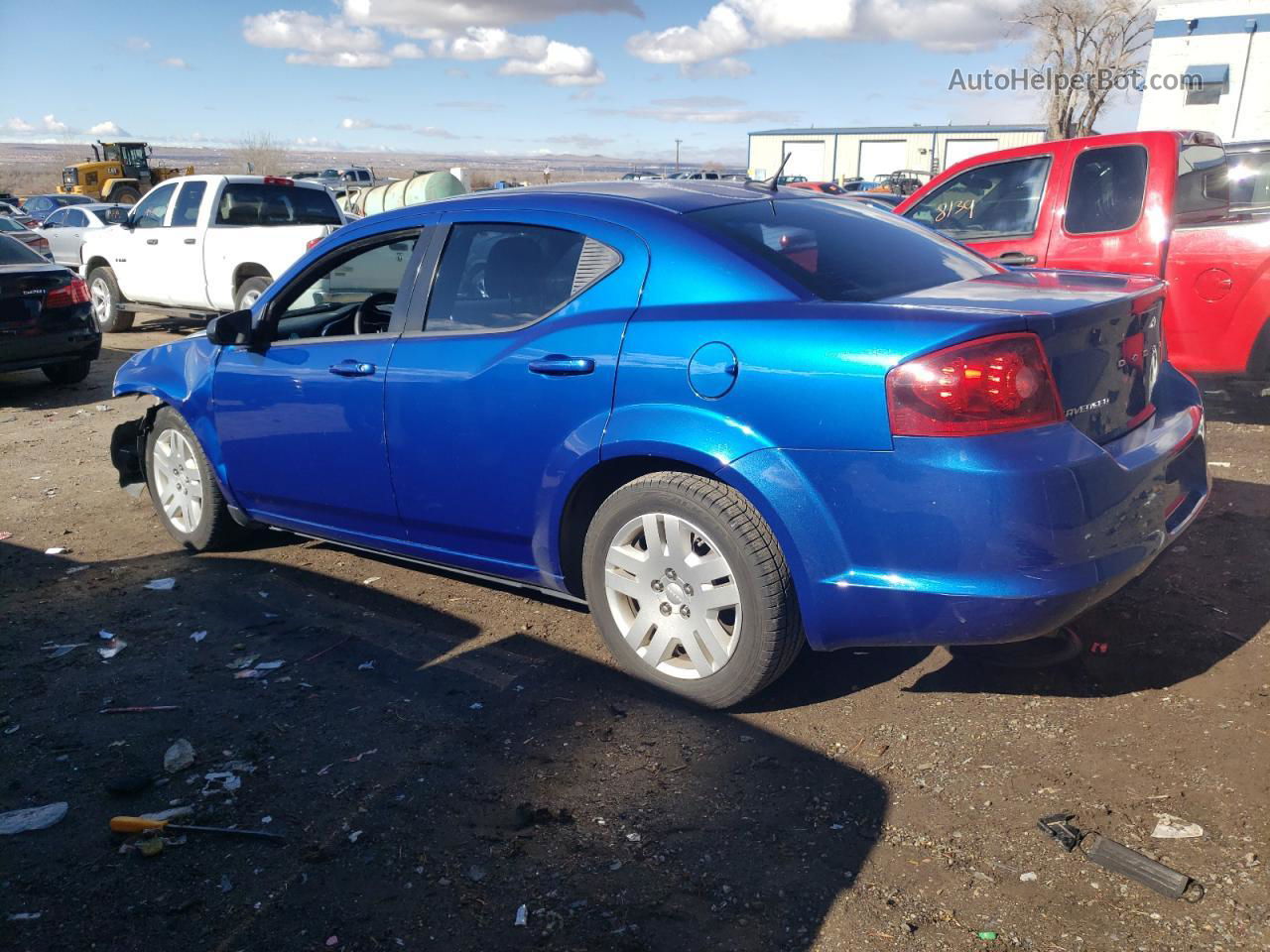 2014 Dodge Avenger Se Blue vin: 1C3CDZAGXEN153839