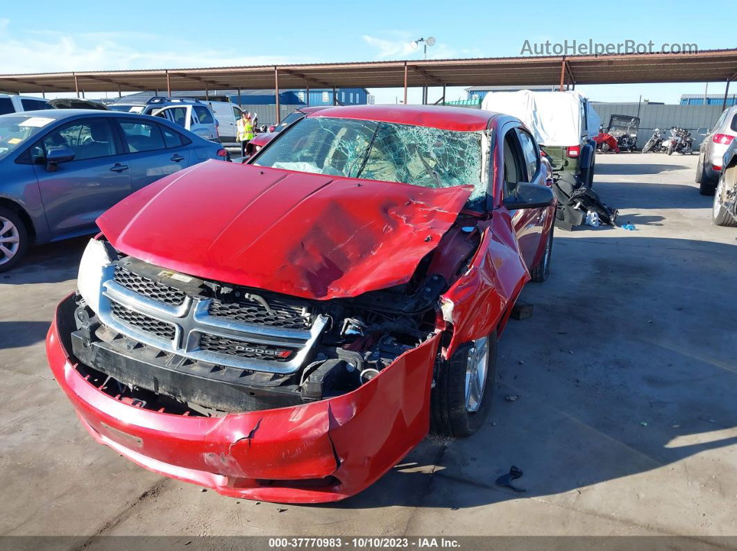 2014 Dodge Avenger Se Красный vin: 1C3CDZAGXEN218253