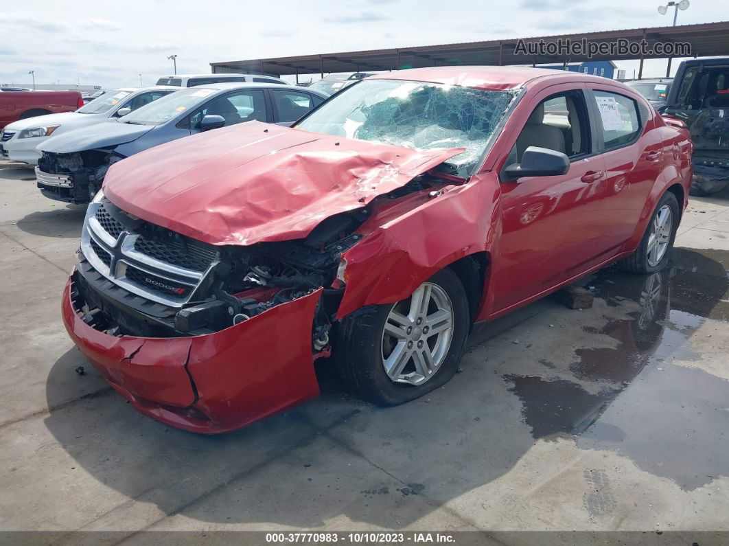 2014 Dodge Avenger Se Red vin: 1C3CDZAGXEN218253