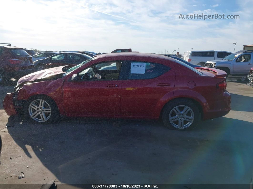 2014 Dodge Avenger Se Red vin: 1C3CDZAGXEN218253