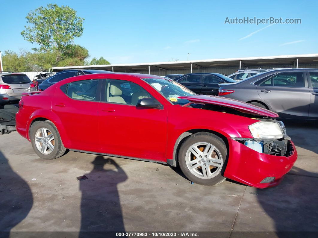 2014 Dodge Avenger Se Red vin: 1C3CDZAGXEN218253