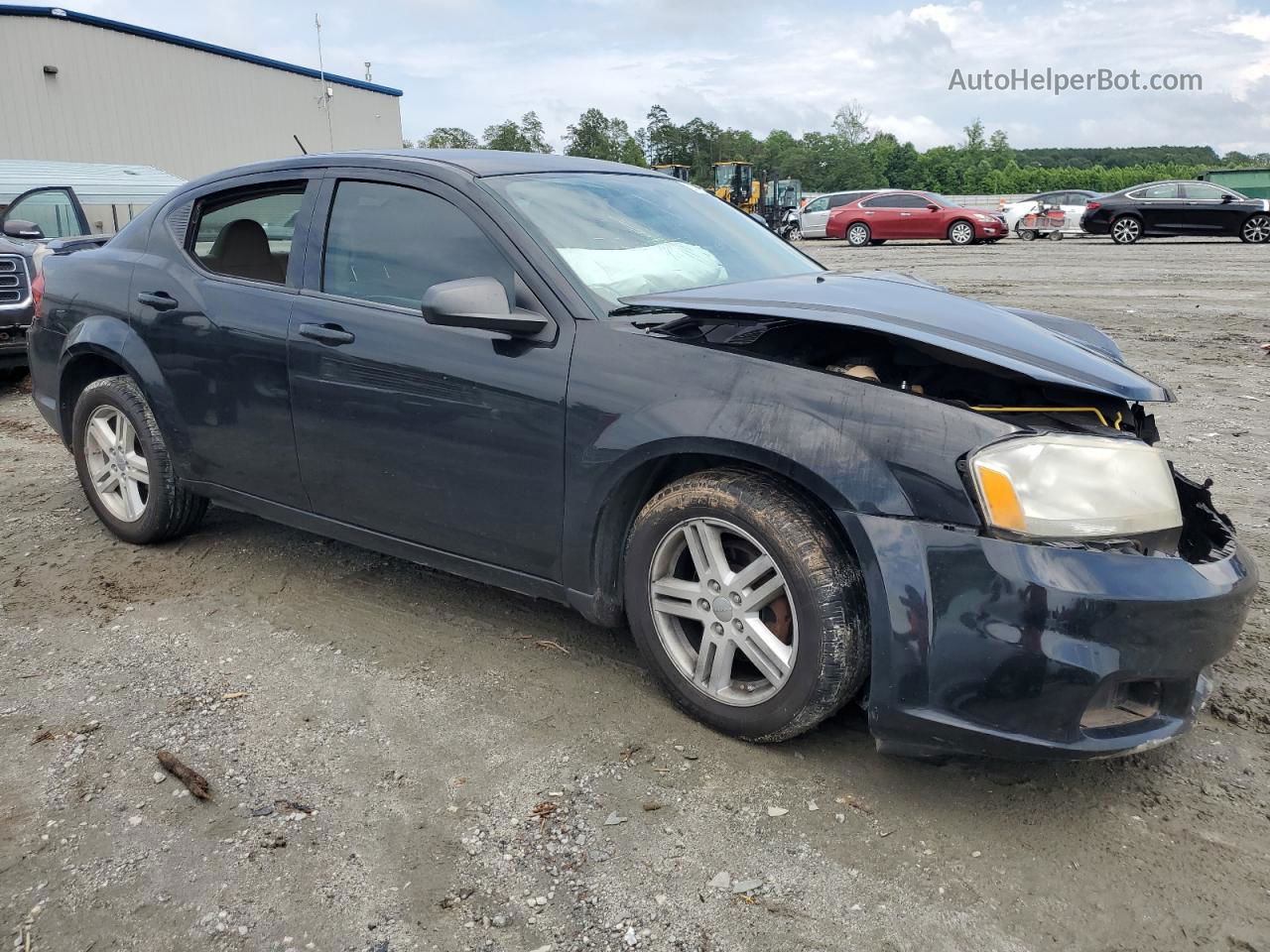 2014 Dodge Avenger Se Black vin: 1C3CDZAGXEN219273