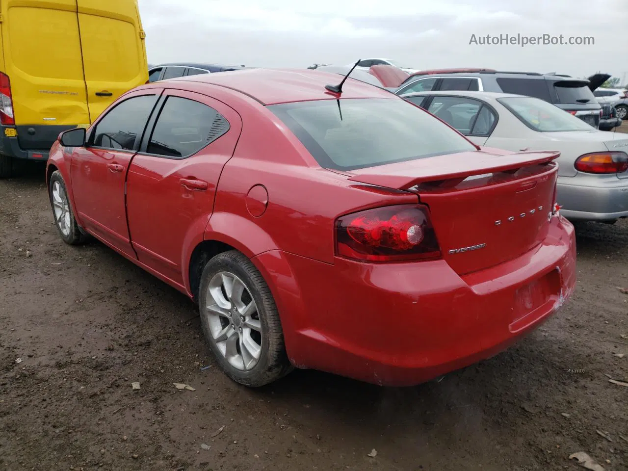 2014 Dodge Avenger R/t Red vin: 1C3CDZBG5EN214397