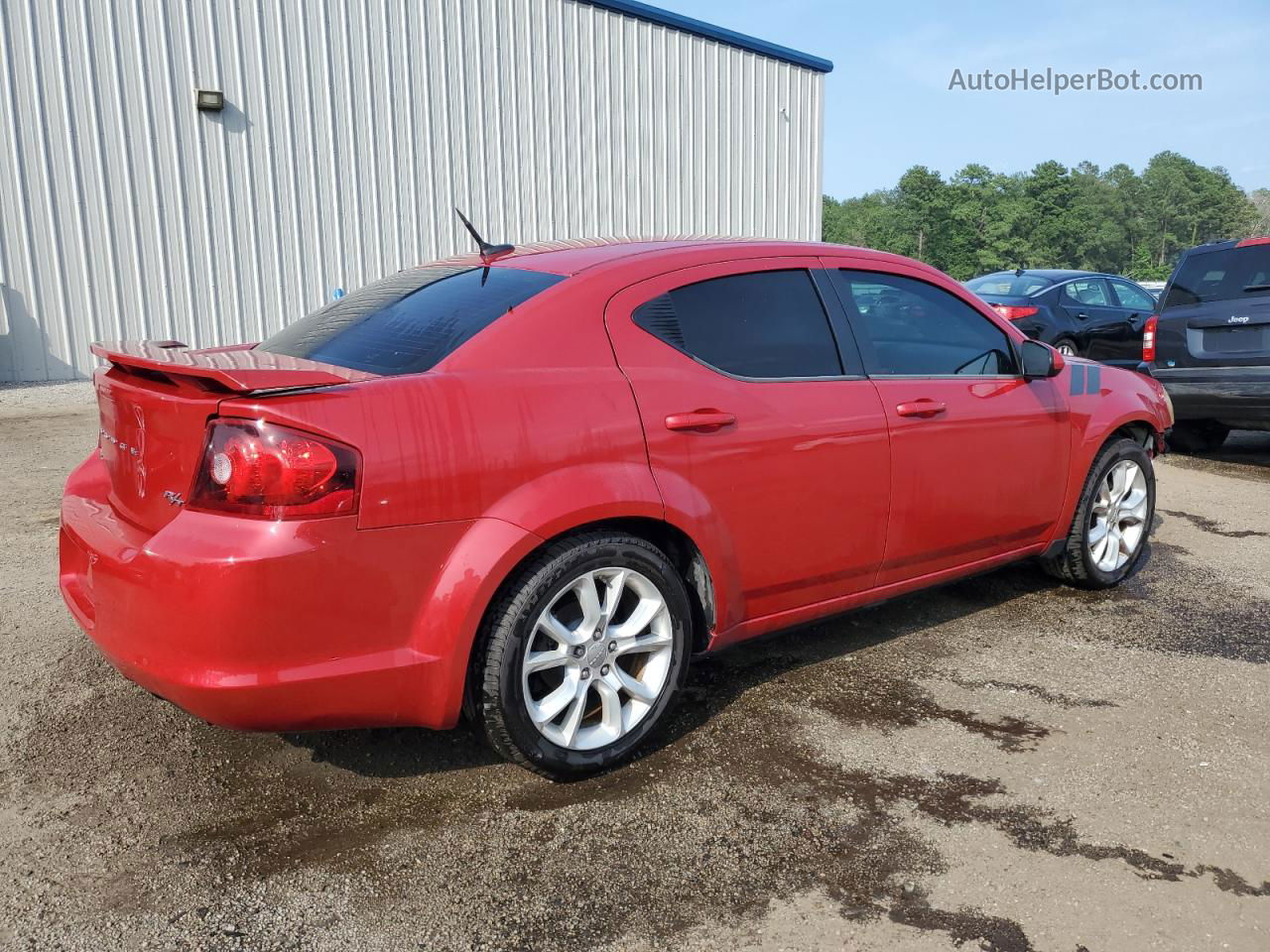 2014 Dodge Avenger R/t Red vin: 1C3CDZBG7EN121705