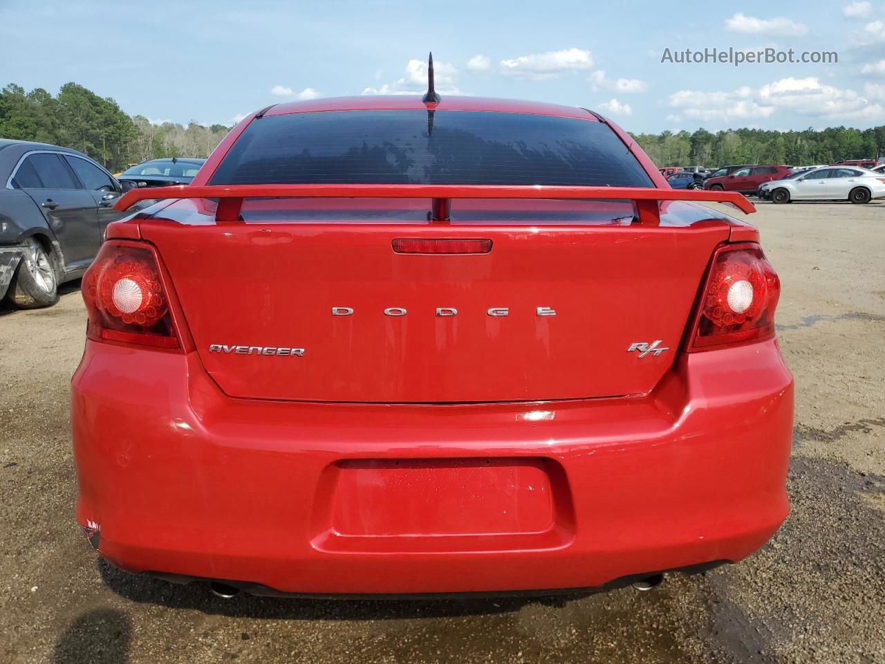 2014 Dodge Avenger R/t Red vin: 1C3CDZBG7EN121705