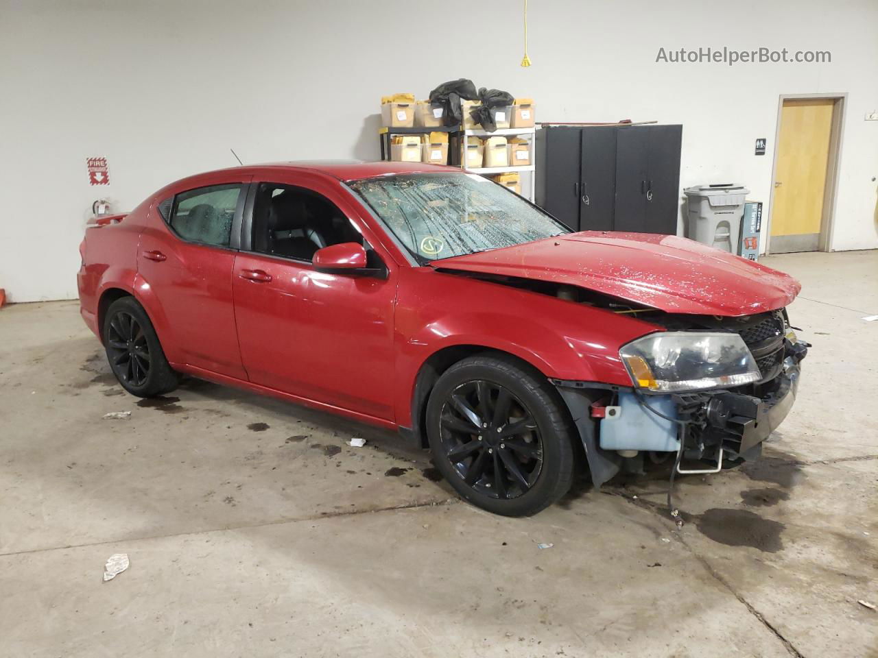 2014 Dodge Avenger Sxt Red vin: 1C3CDZCB0EN116705