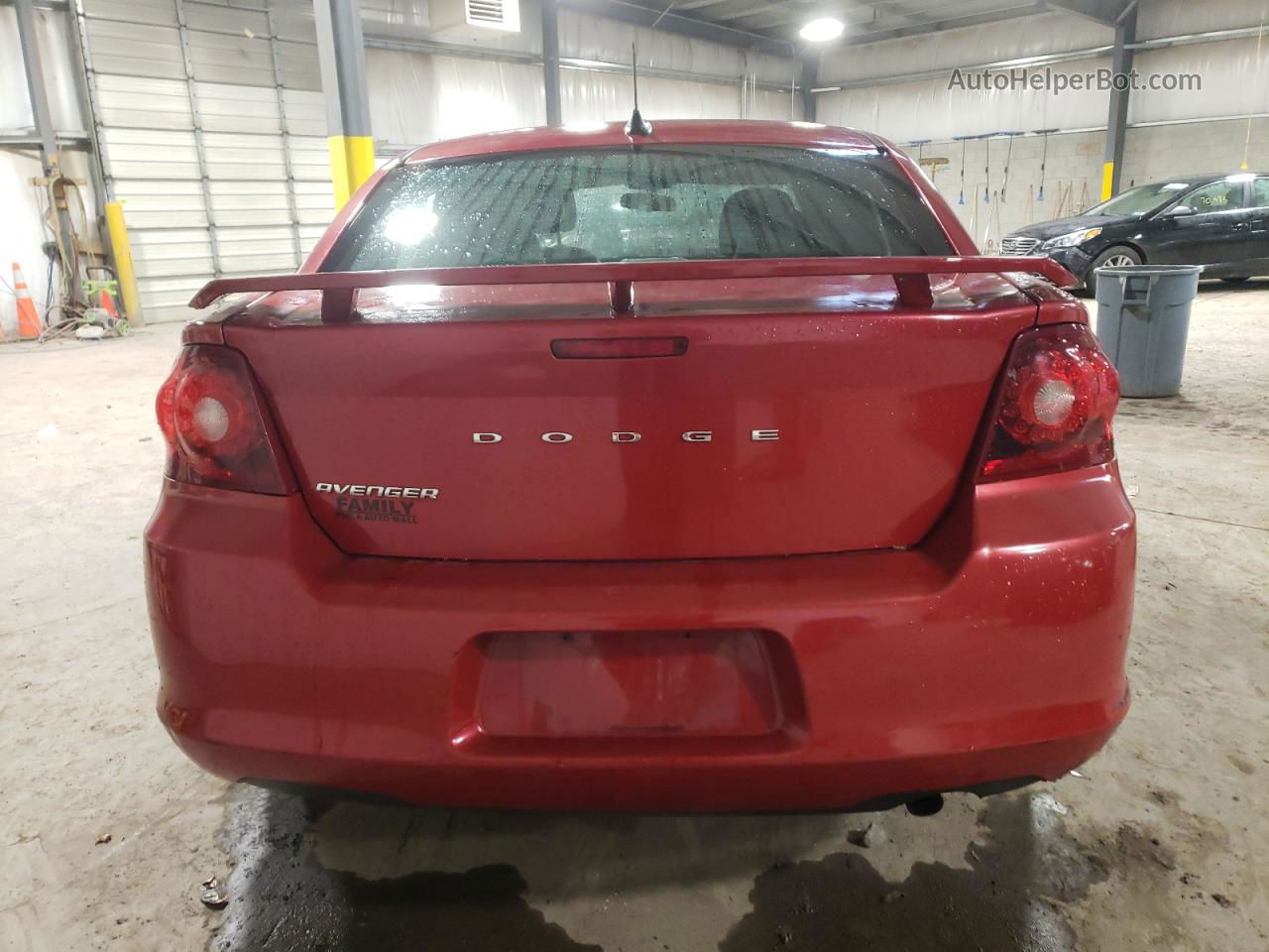 2014 Dodge Avenger Sxt Red vin: 1C3CDZCB0EN116705