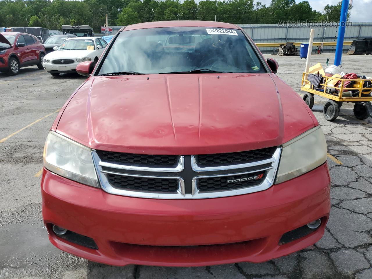 2014 Dodge Avenger Sxt Red vin: 1C3CDZCB0EN117711