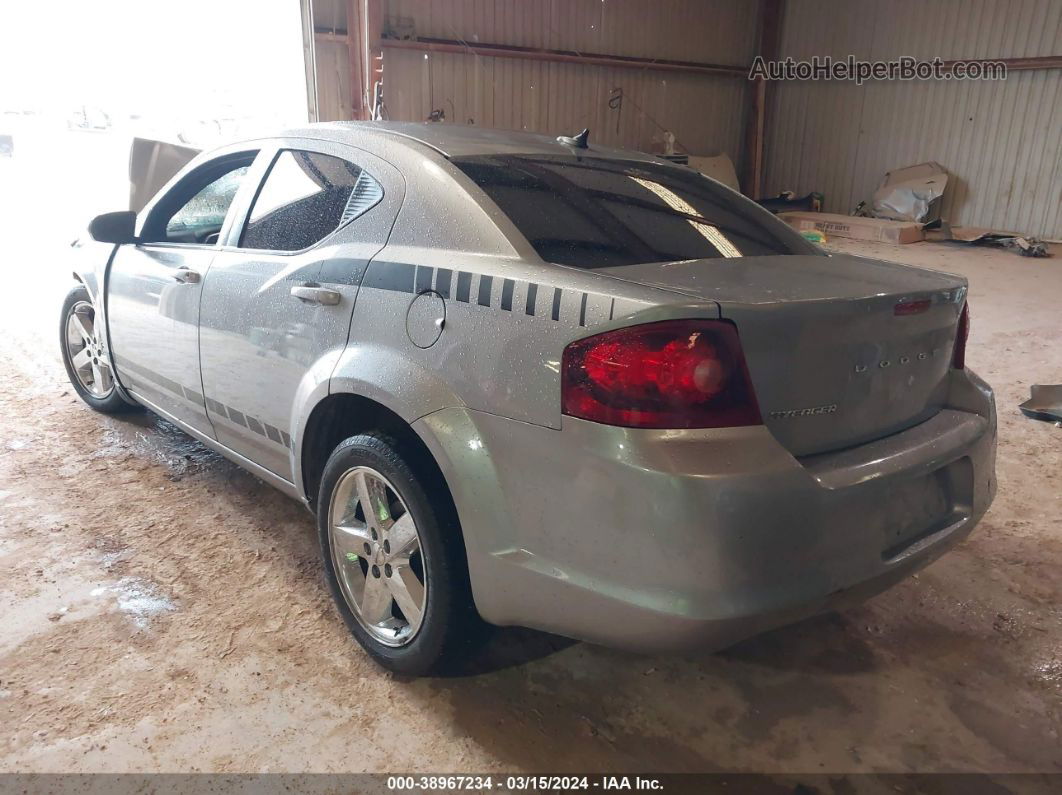 2014 Dodge Avenger Sxt Silver vin: 1C3CDZCB0EN160784