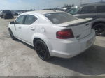 2014 Dodge Avenger Sxt White vin: 1C3CDZCB0EN202466