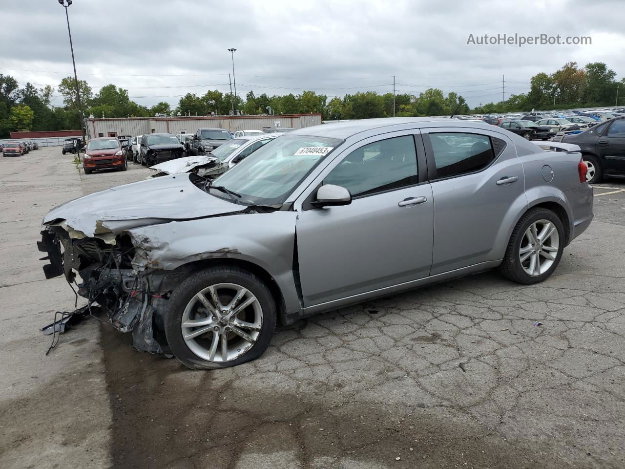 2014 Dodge Avenger Sxt Серебряный vin: 1C3CDZCB0EN235189