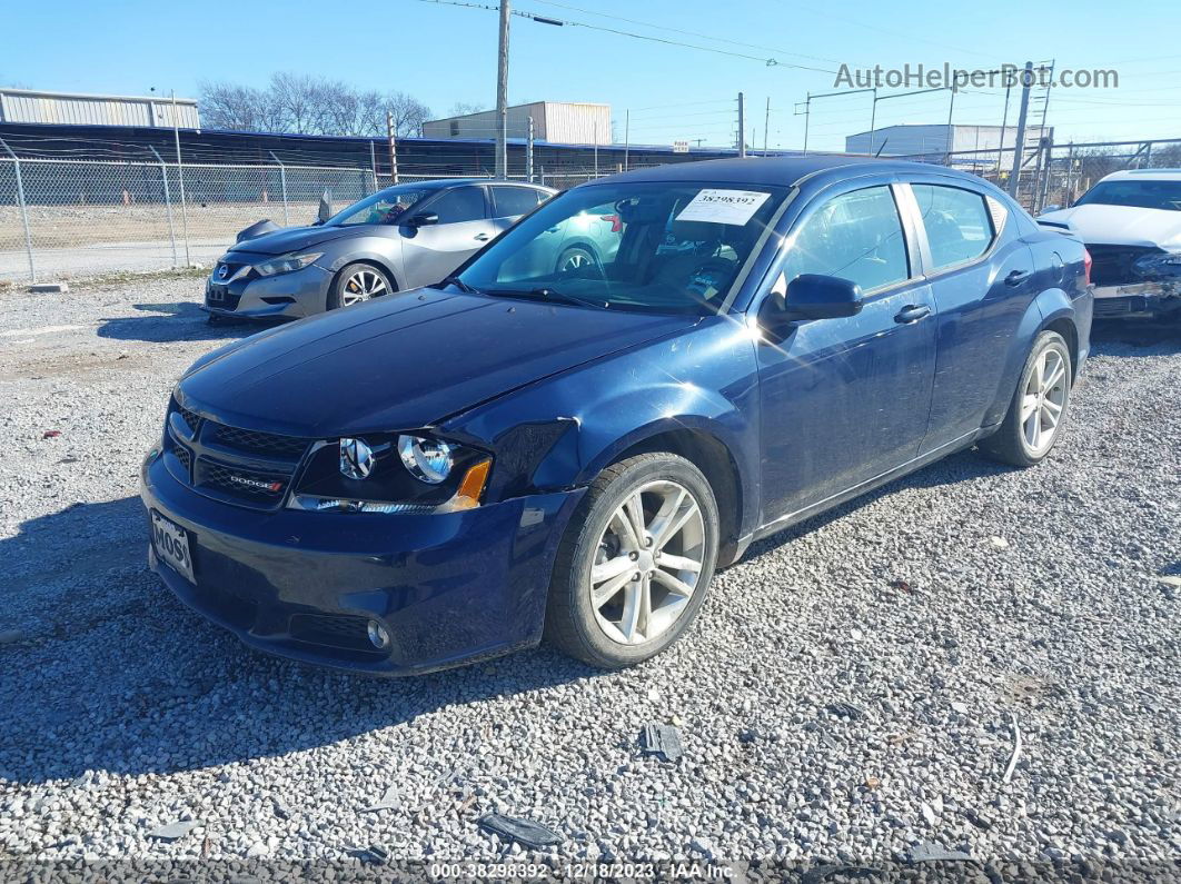 2014 Dodge Avenger Sxt Blue vin: 1C3CDZCB1EN129592