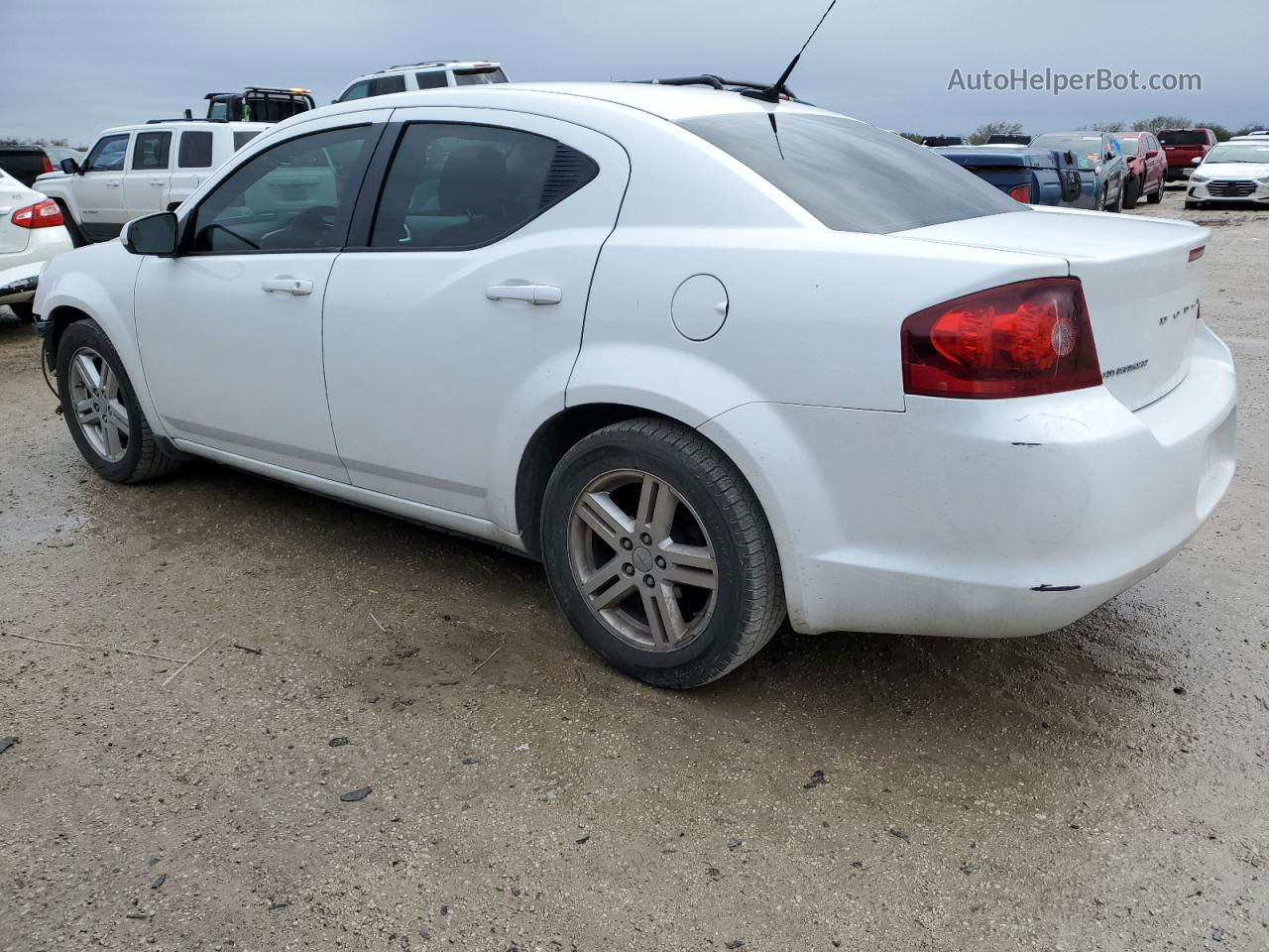 2014 Dodge Avenger Sxt Белый vin: 1C3CDZCB1EN161183