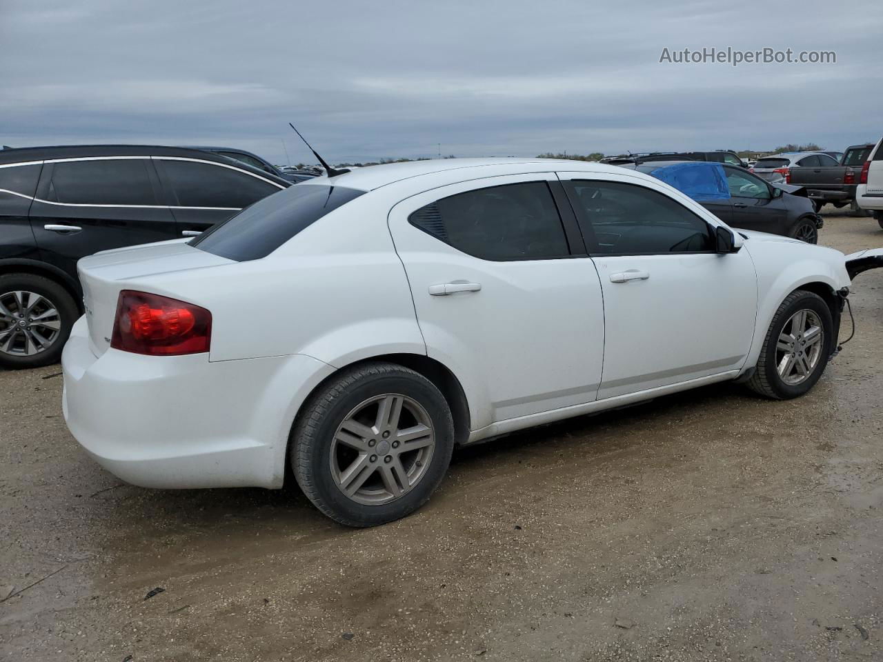 2014 Dodge Avenger Sxt Белый vin: 1C3CDZCB1EN161183