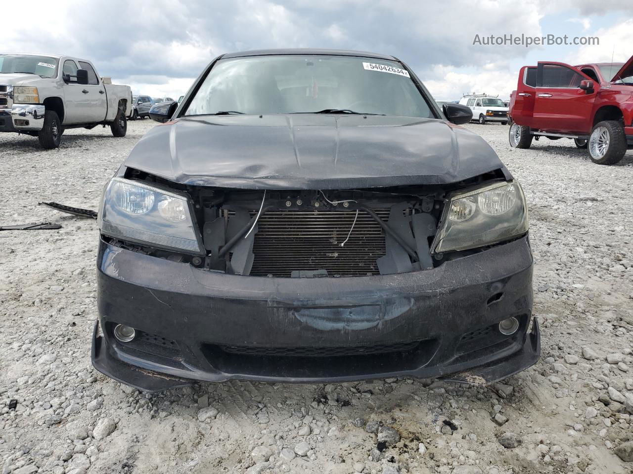 2014 Dodge Avenger Sxt Black vin: 1C3CDZCB1EN163841