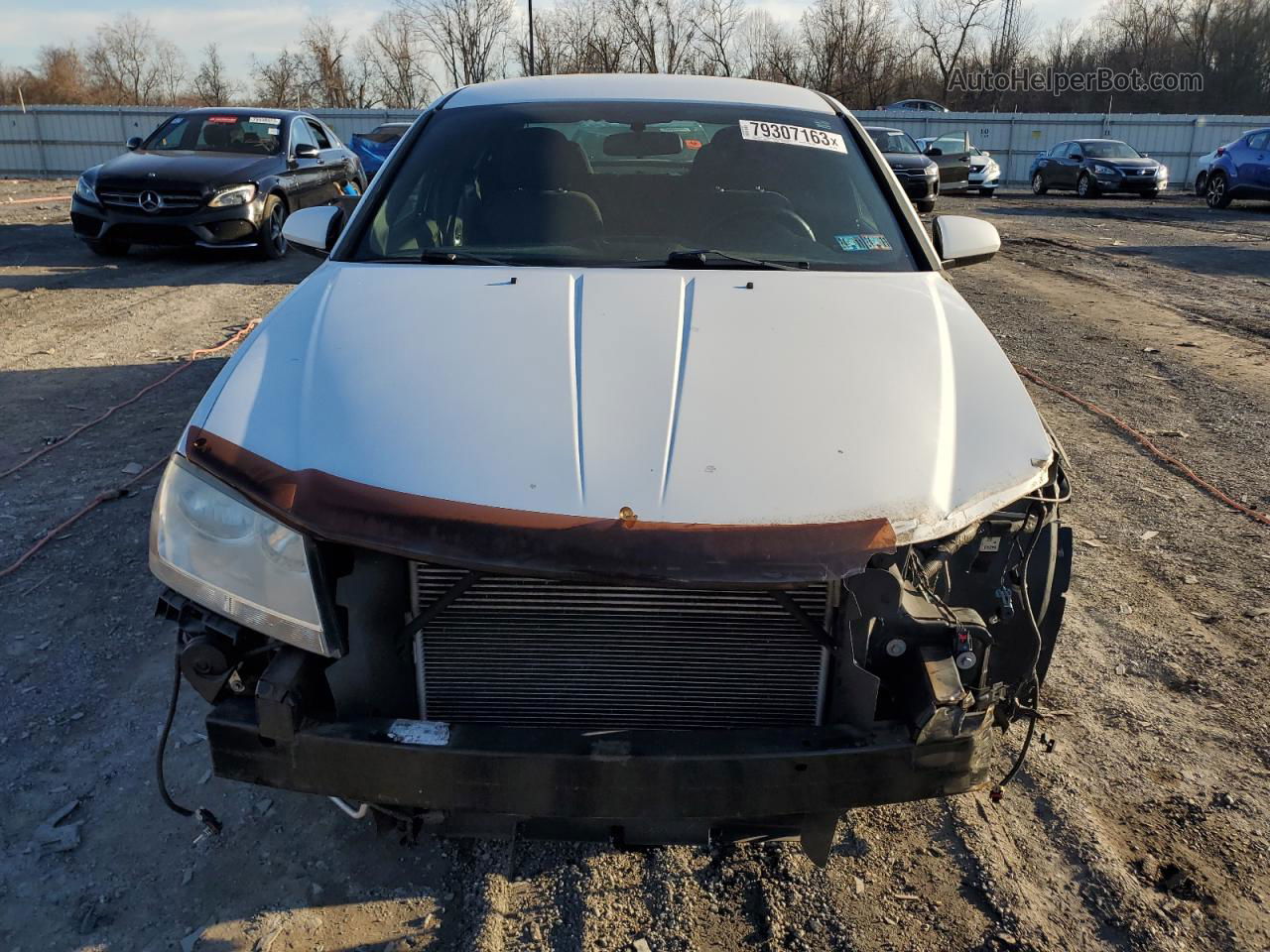 2014 Dodge Avenger Sxt White vin: 1C3CDZCB2EN163444