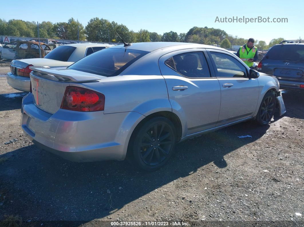 2014 Dodge Avenger Sxt Silver vin: 1C3CDZCB2EN203991