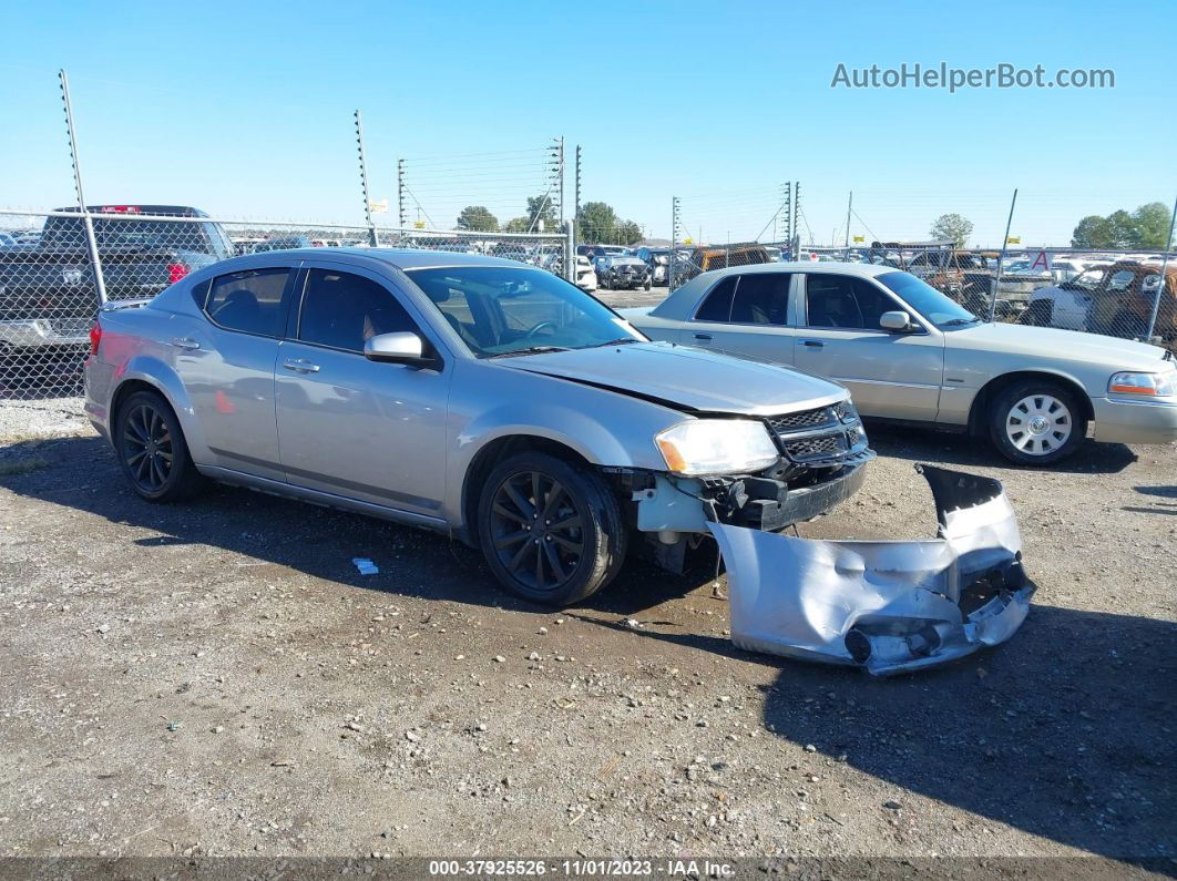 2014 Dodge Avenger Sxt Silver vin: 1C3CDZCB2EN203991