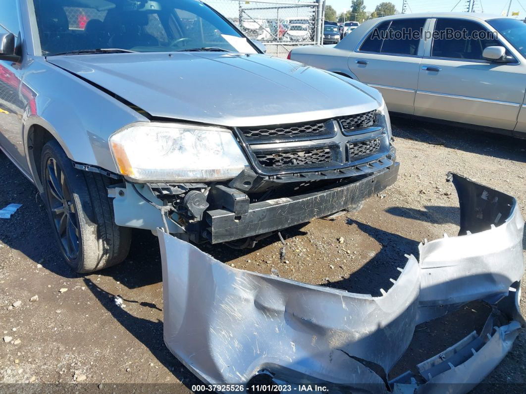 2014 Dodge Avenger Sxt Silver vin: 1C3CDZCB2EN203991