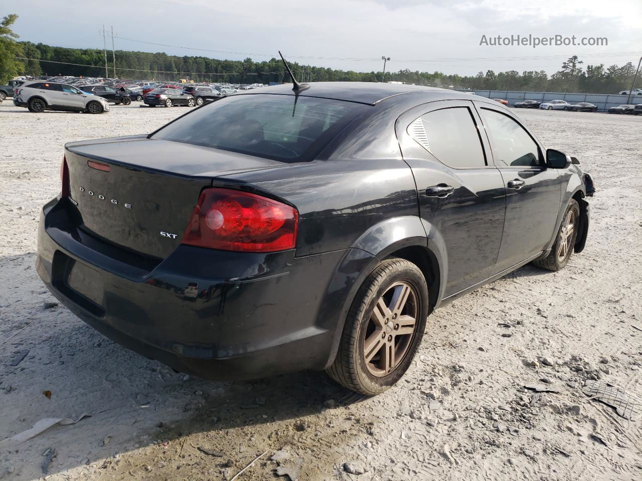 2014 Dodge Avenger Sxt Black vin: 1C3CDZCB4EN160285