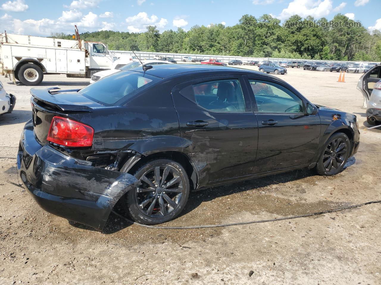 2014 Dodge Avenger Sxt Black vin: 1C3CDZCB5EN162546