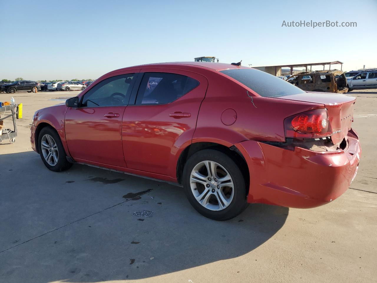 2014 Dodge Avenger Sxt Red vin: 1C3CDZCB5EN228755