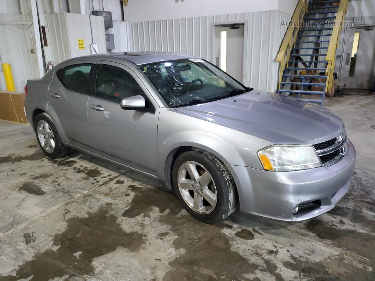 2014 Dodge Avenger Sxt Silver vin: 1C3CDZCB6EN118409