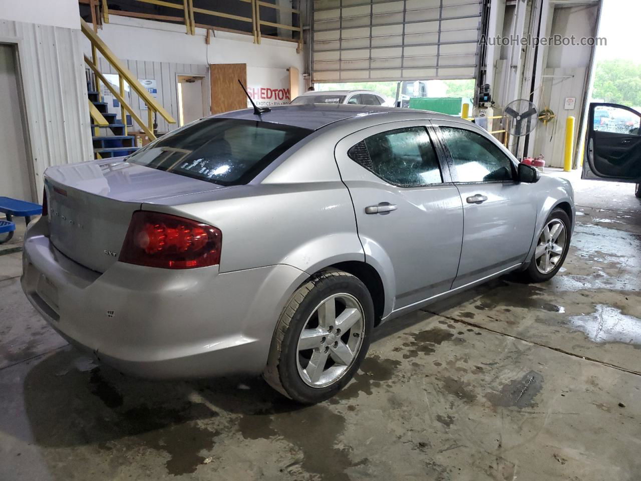 2014 Dodge Avenger Sxt Silver vin: 1C3CDZCB6EN118409