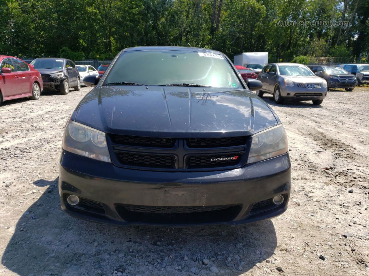 2014 Dodge Avenger Sxt Black vin: 1C3CDZCB6EN203413