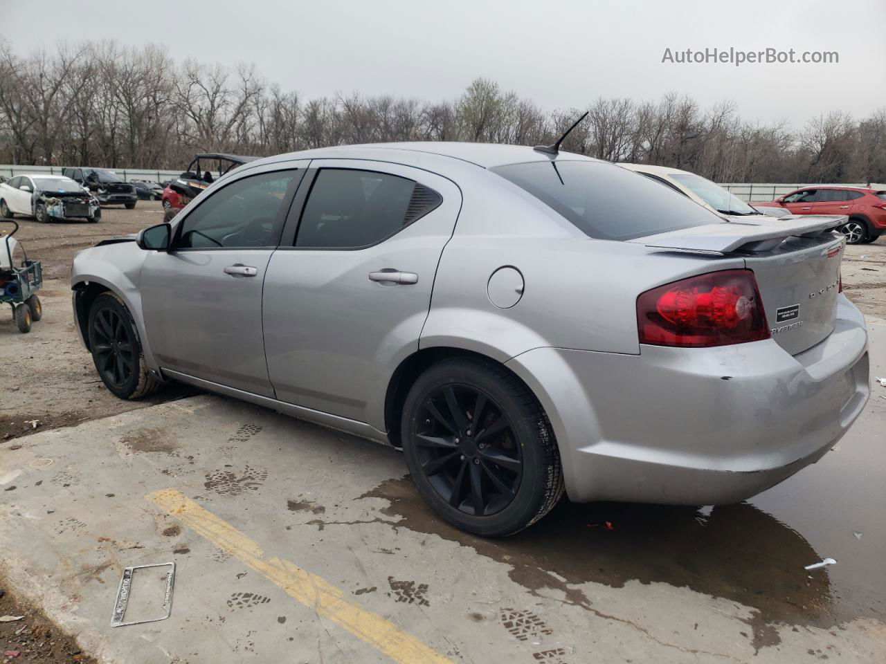 2014 Dodge Avenger Sxt Серый vin: 1C3CDZCB6EN203833