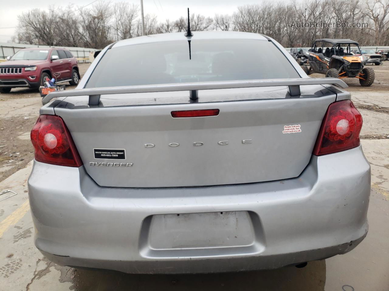 2014 Dodge Avenger Sxt Серый vin: 1C3CDZCB6EN203833