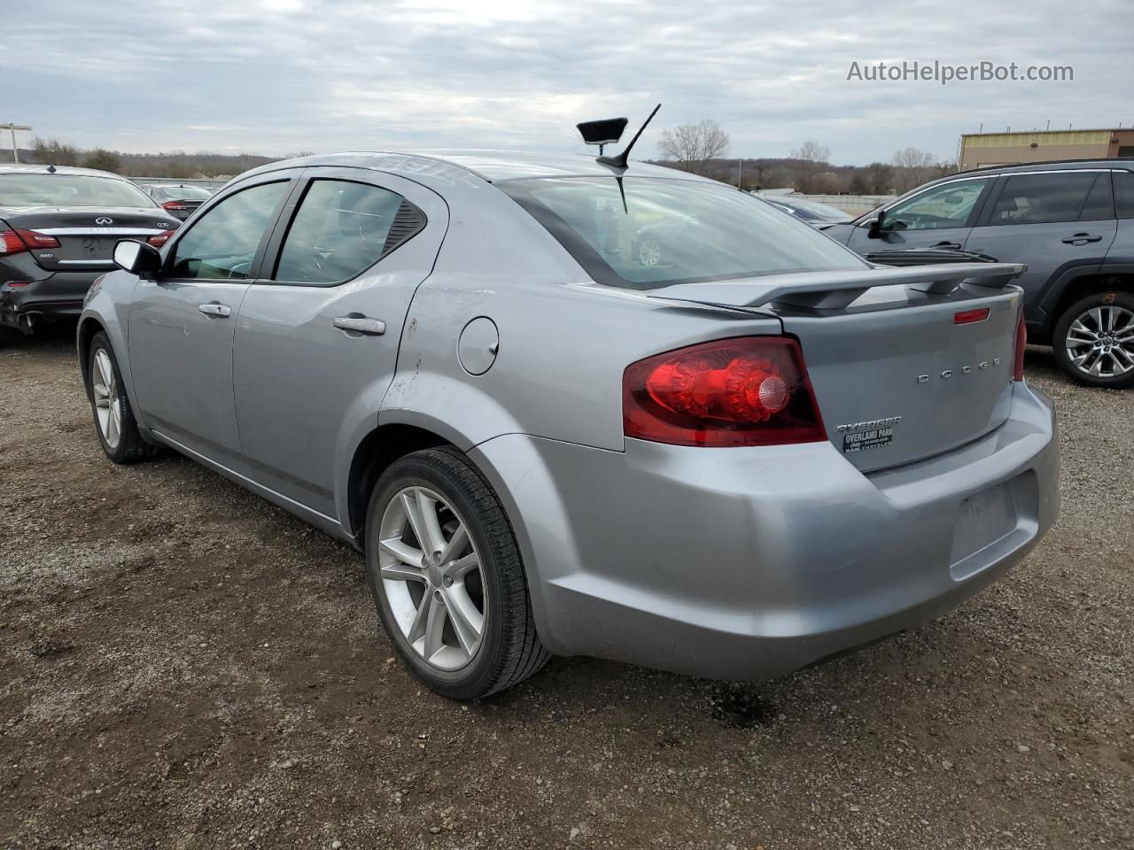 2014 Dodge Avenger Sxt Silver vin: 1C3CDZCB6EN227548