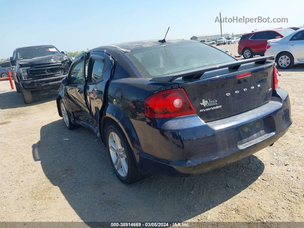 2014 Dodge Avenger Sxt Синий vin: 1C3CDZCB7EN233925