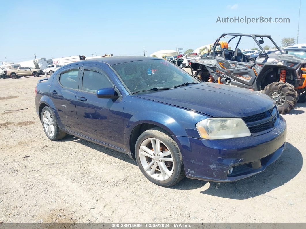 2014 Dodge Avenger Sxt Синий vin: 1C3CDZCB7EN233925