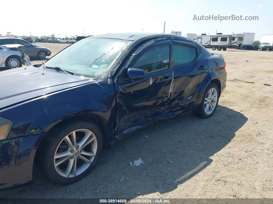 2014 Dodge Avenger Sxt Синий vin: 1C3CDZCB7EN233925