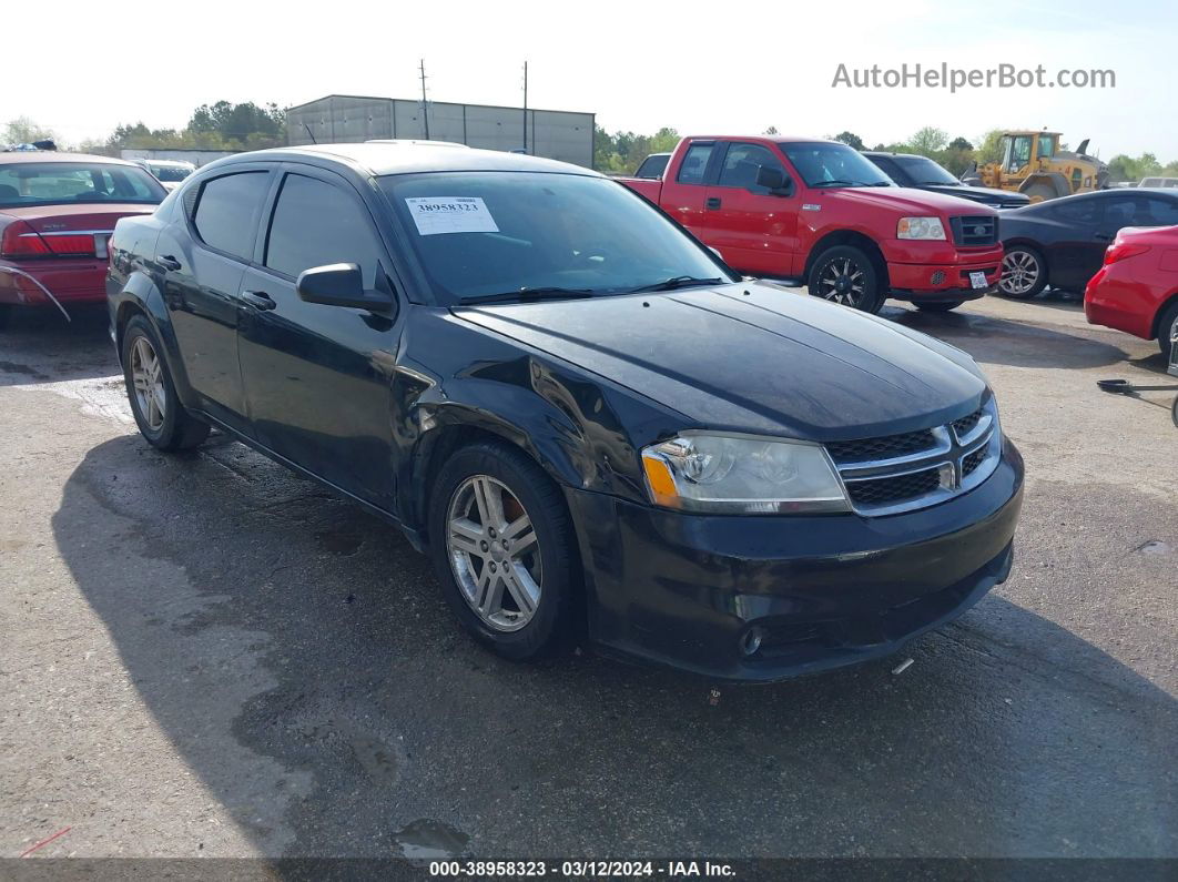 2014 Dodge Avenger Sxt Black vin: 1C3CDZCB8EN113308