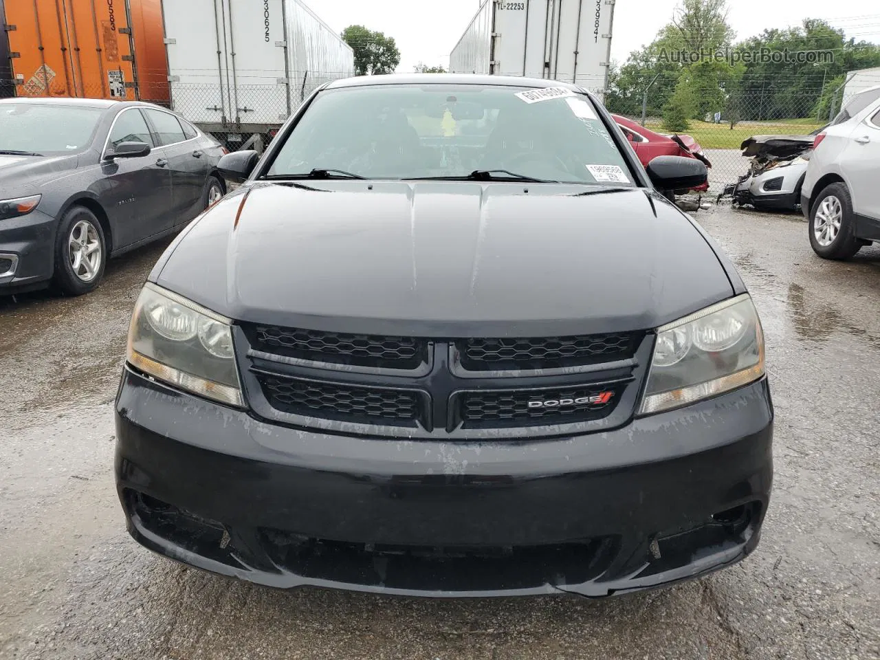 2014 Dodge Avenger Sxt Black vin: 1C3CDZCB8EN136667