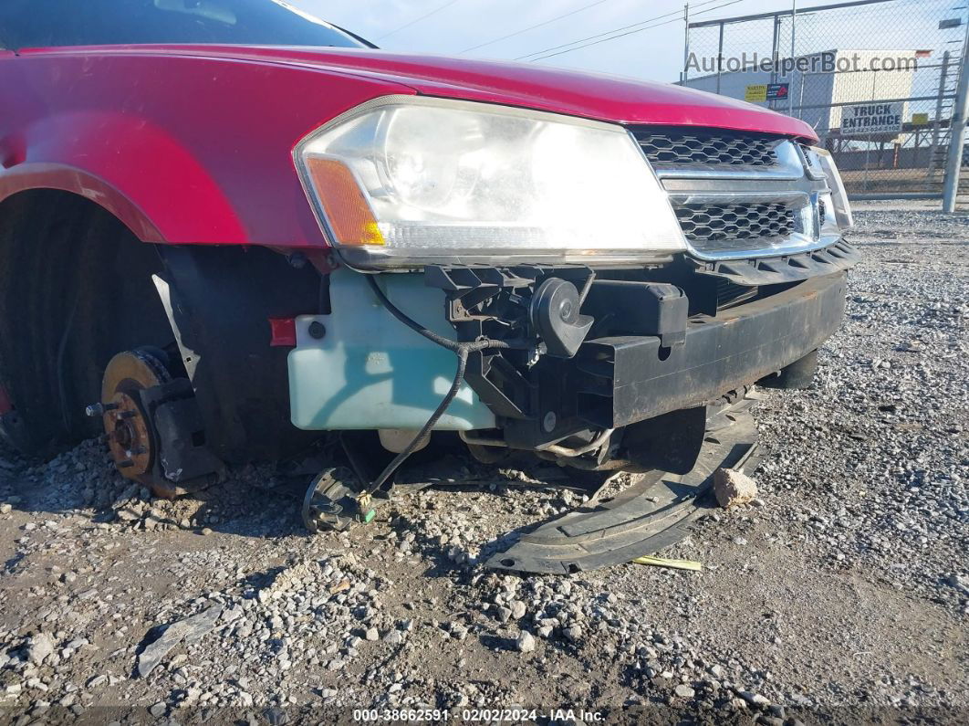 2014 Dodge Avenger Sxt Red vin: 1C3CDZCB9EN163599