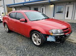 2014 Dodge Avenger Sxt Red vin: 1C3CDZCBXEN156001