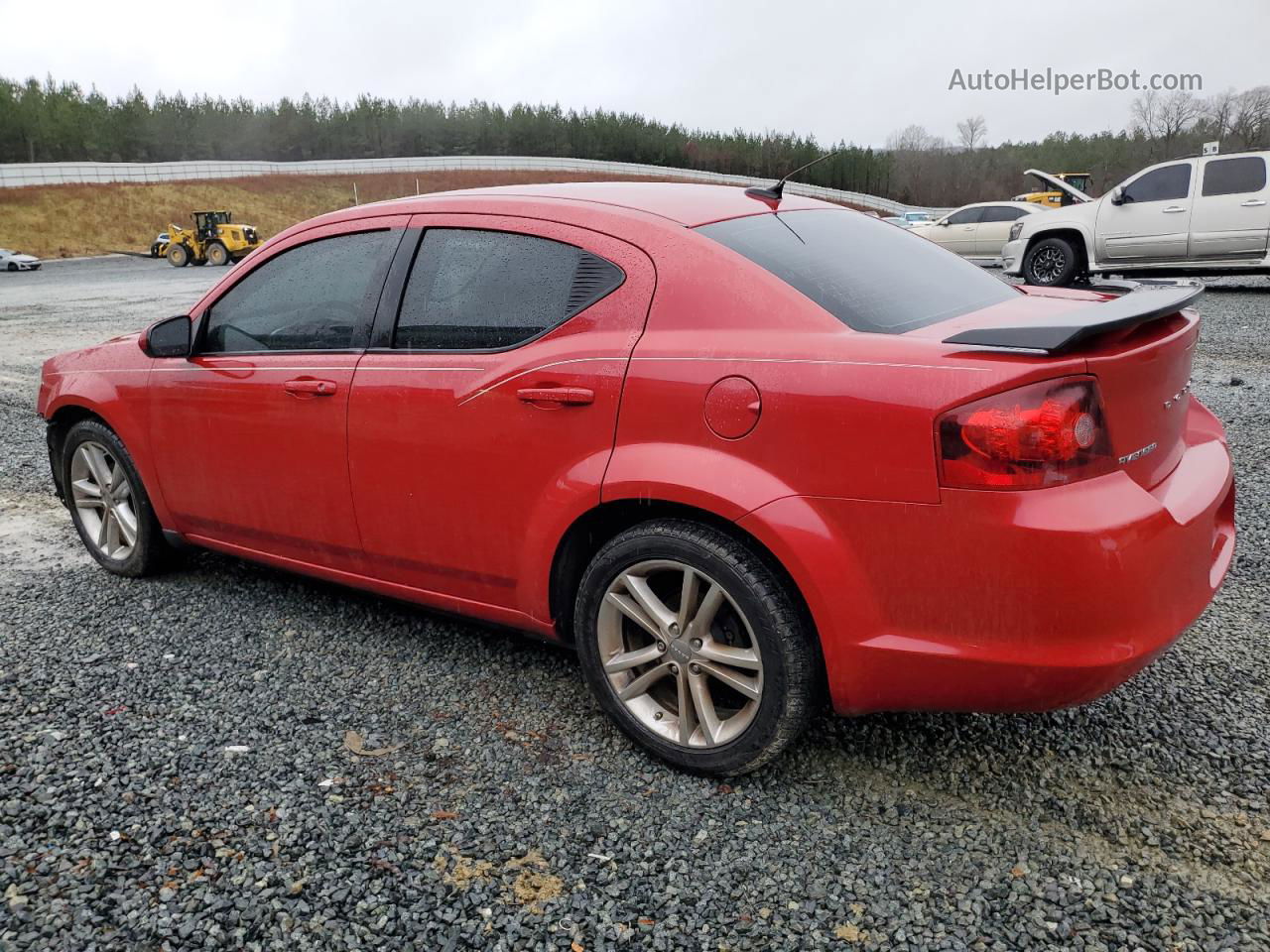 2014 Dodge Avenger Sxt Red vin: 1C3CDZCBXEN156001