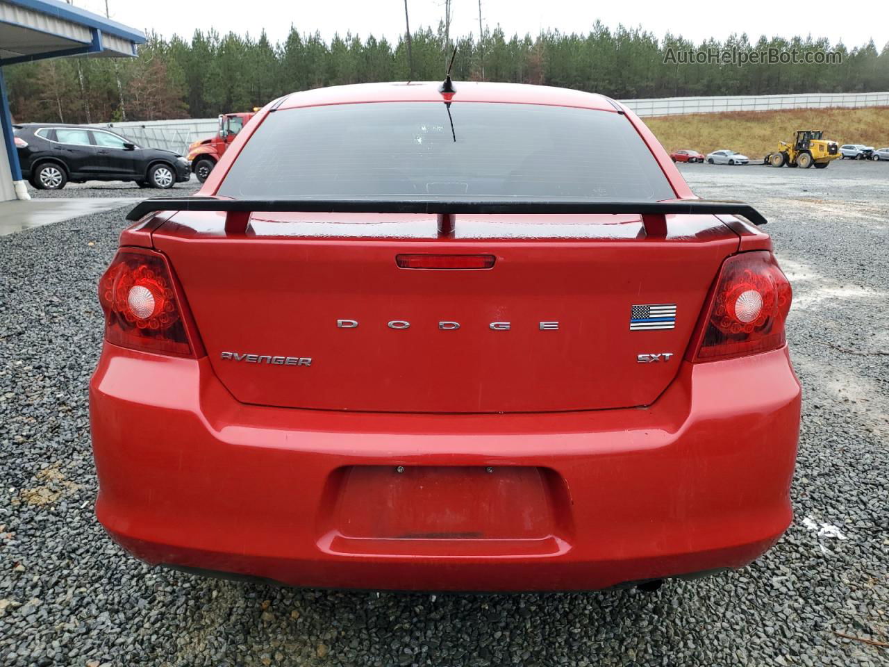 2014 Dodge Avenger Sxt Red vin: 1C3CDZCBXEN156001