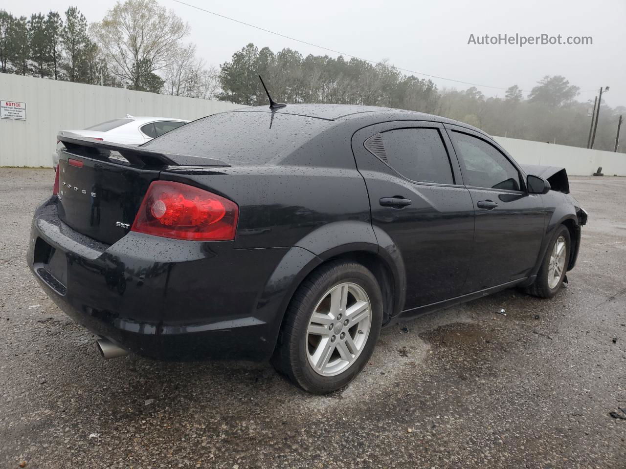 2014 Dodge Avenger Sxt Black vin: 1C3CDZCBXEN163479