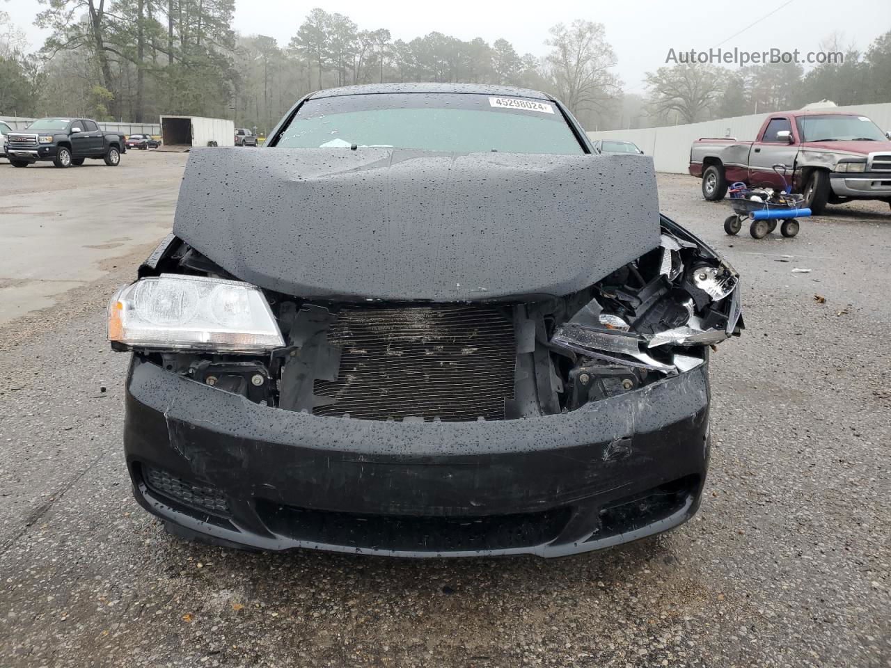 2014 Dodge Avenger Sxt Black vin: 1C3CDZCBXEN163479