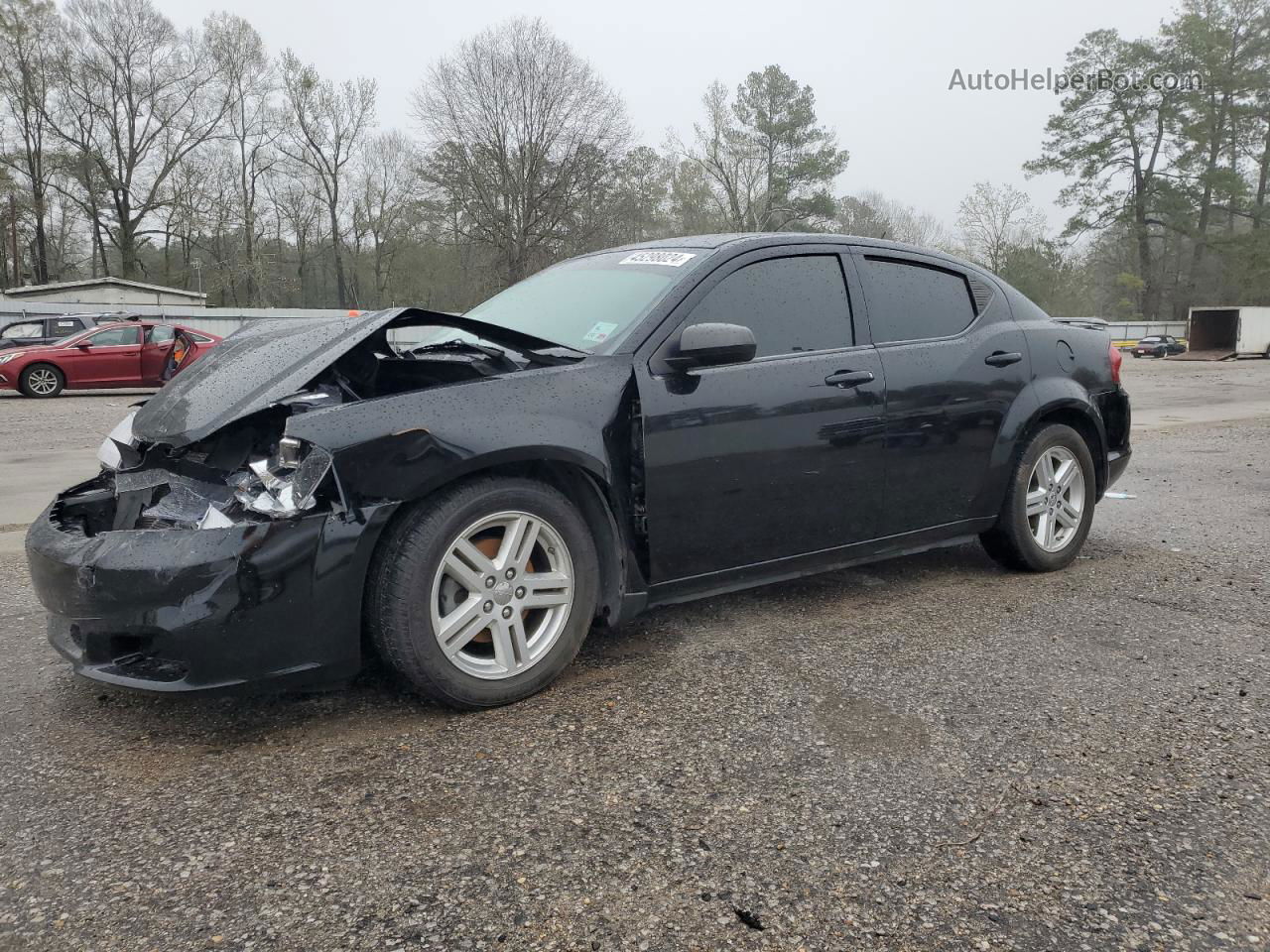 2014 Dodge Avenger Sxt Black vin: 1C3CDZCBXEN163479