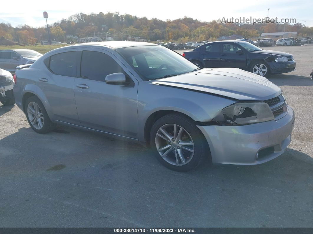 2014 Dodge Avenger Sxt Silver vin: 1C3CDZCBXEN226676