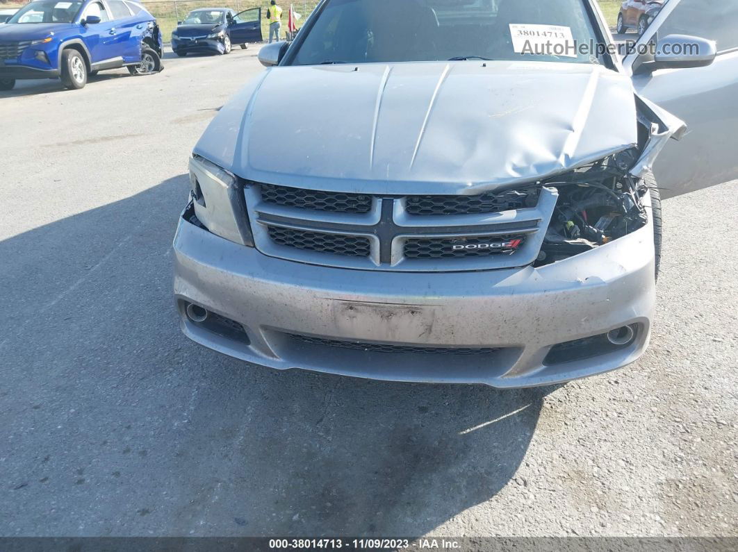 2014 Dodge Avenger Sxt Silver vin: 1C3CDZCBXEN226676