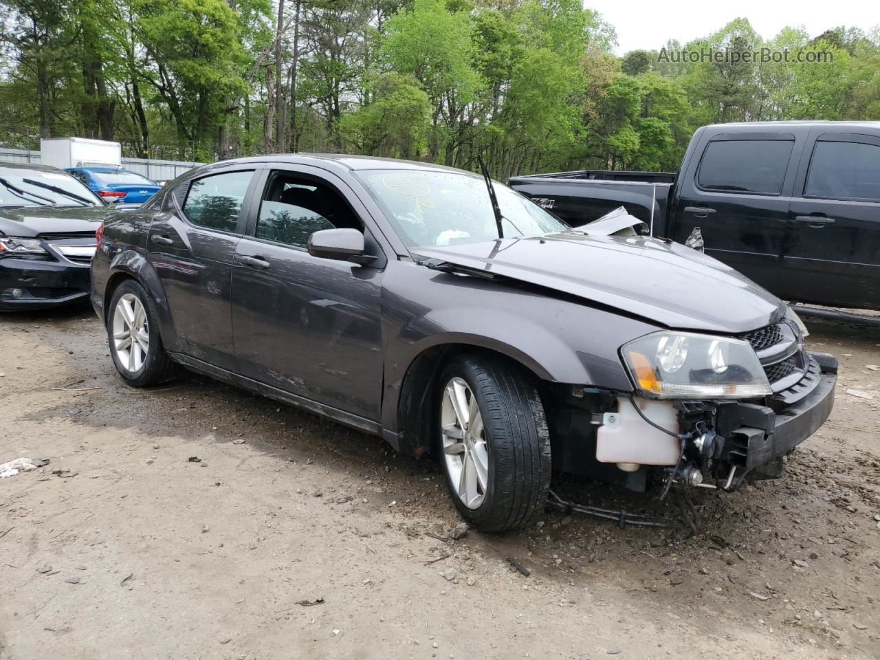 2014 Dodge Avenger Sxt Charcoal vin: 1C3CDZCBXEN236592