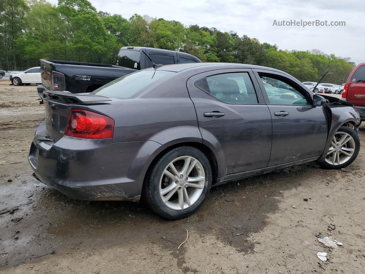 2014 Dodge Avenger Sxt Charcoal vin: 1C3CDZCBXEN236592